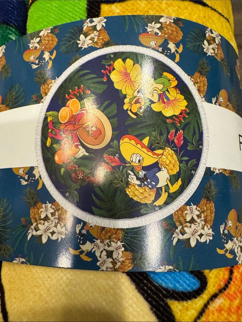 Tokyo Disney three caballeros round Beach Towel NWT